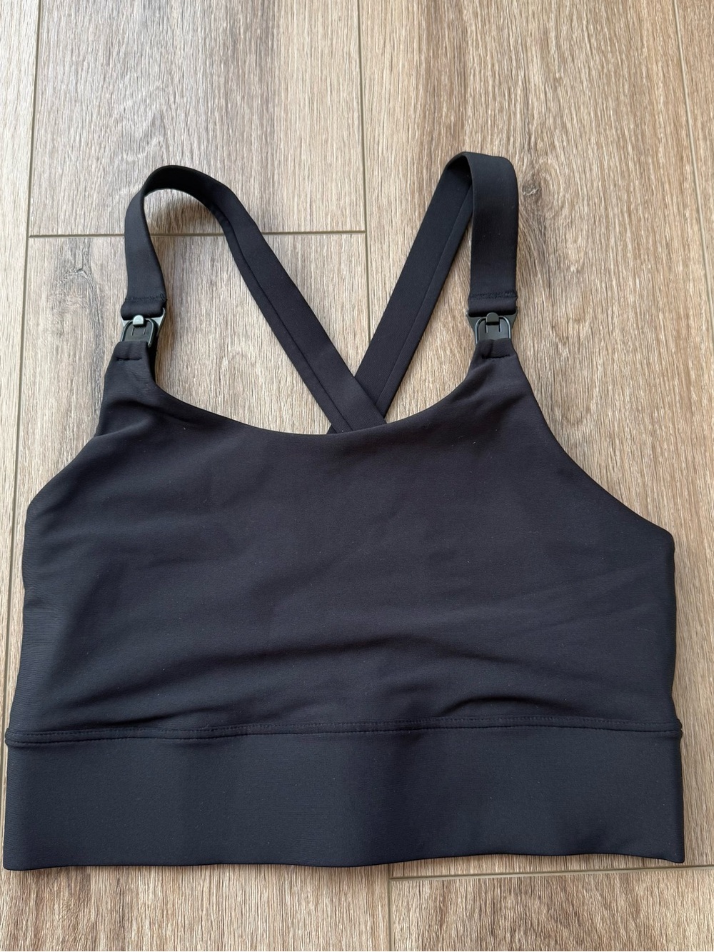 Joylab Nursing Black Crossback Sports Bra size small